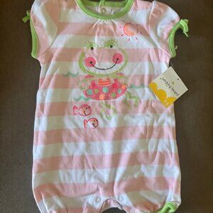 Girls Size 3-6 Month Jumping Beans Romper NEW with Tags